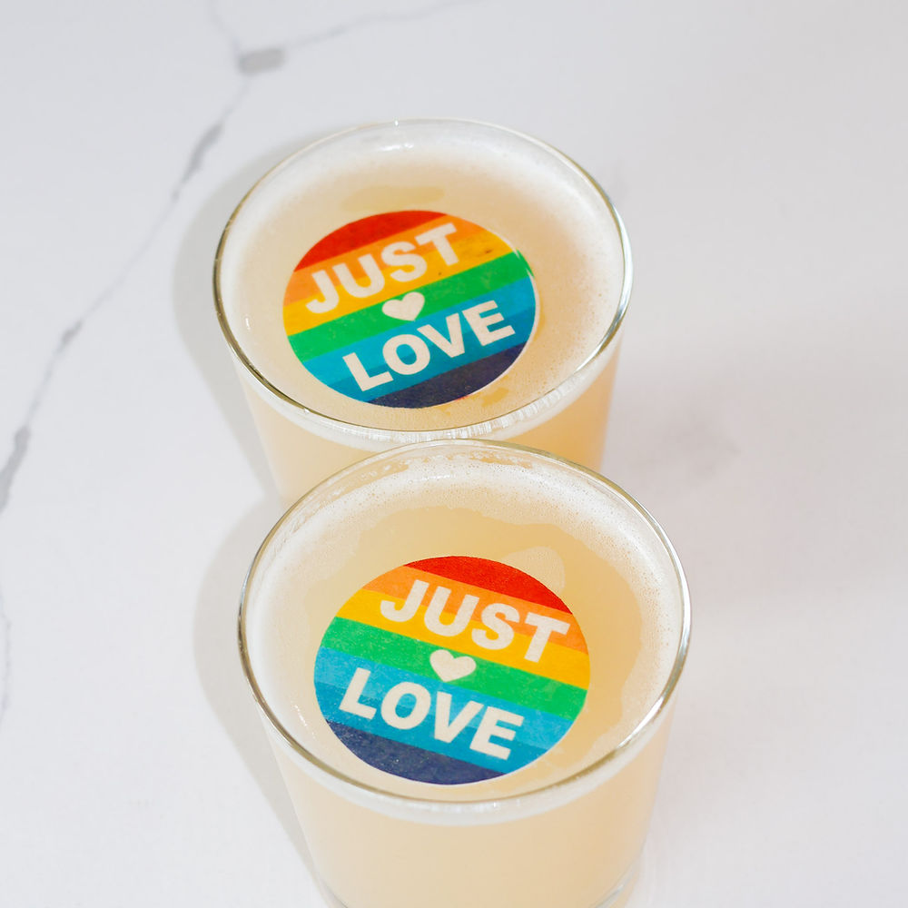 50 Edible Pride Cocktail Set Toppers - Edible Beverage Garnishes 